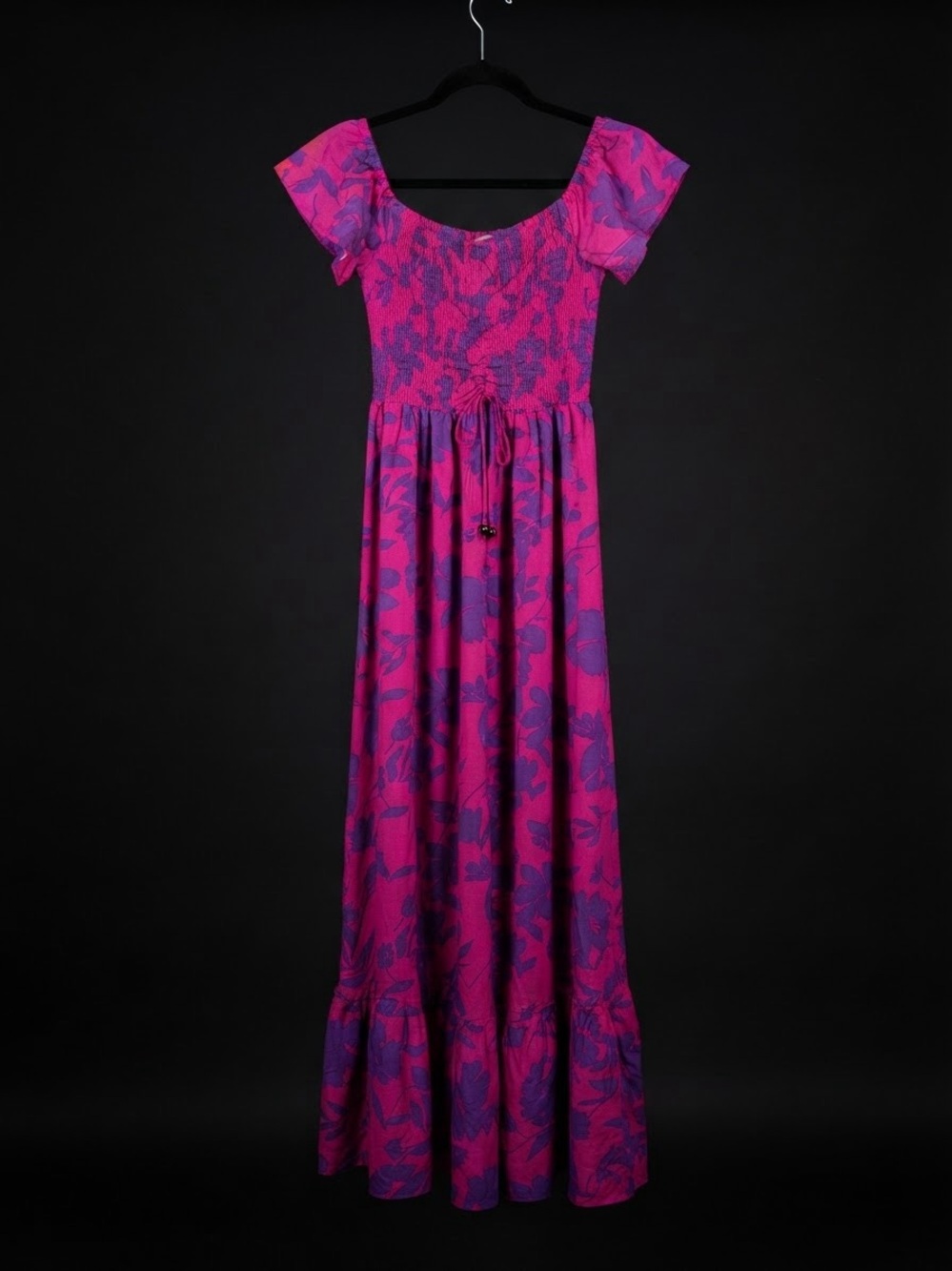 Dress Day Pink & Purple Floral Maxi Dress Size Small NWT